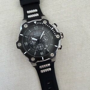 Invicta Black and Silver Sport Chronograph Watch